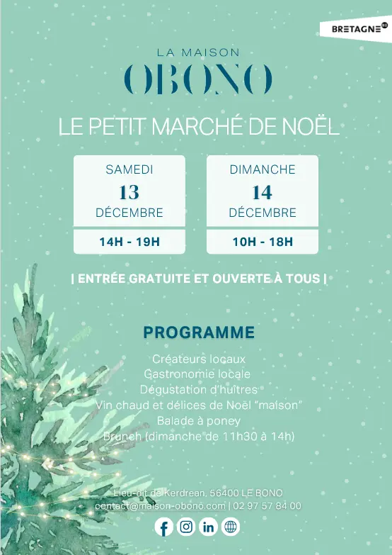 Le petit marché de Noël de la maison Obono