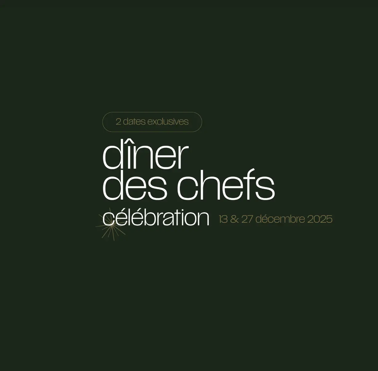 dîner des chefs