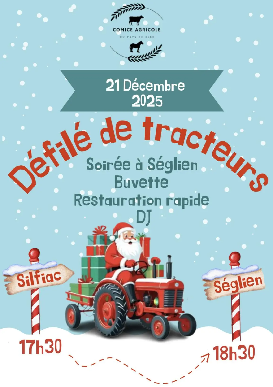 Défilé de tracteurs