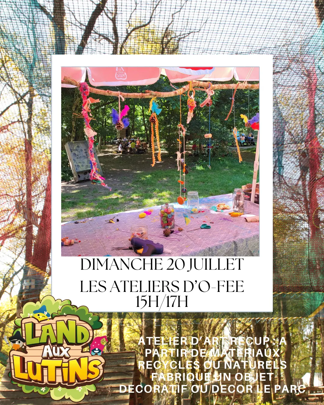 Atelier Art Récup au parc Land aux Lutins – Jouer, Créer, Recycler !