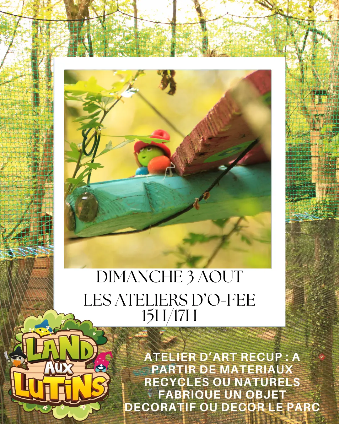 Atelier Art Récup au parc Land aux Lutins – Jouer, Créer, Recycler !