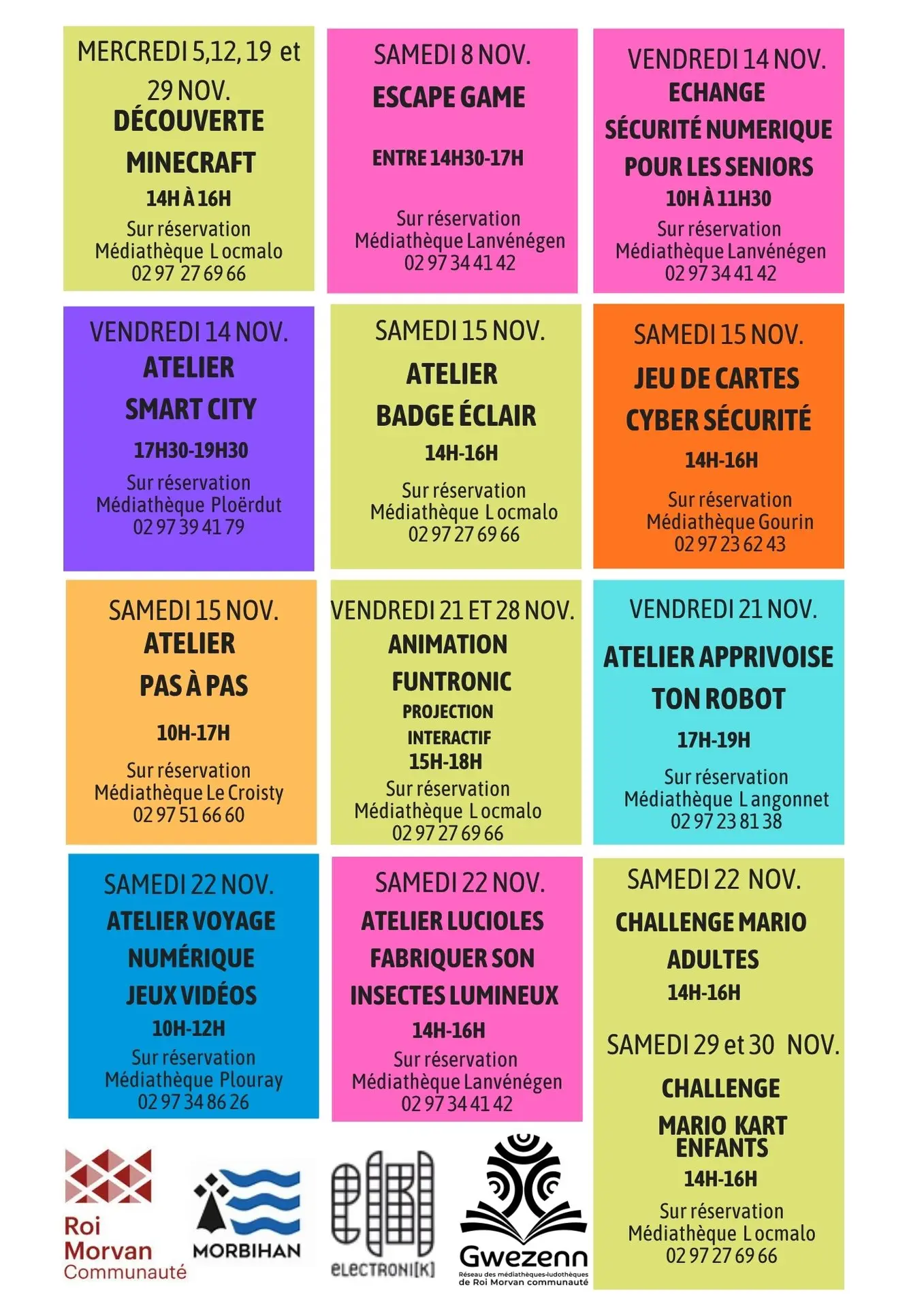 Document A4 Programme Animations de l'été Moderne Beige Coloré