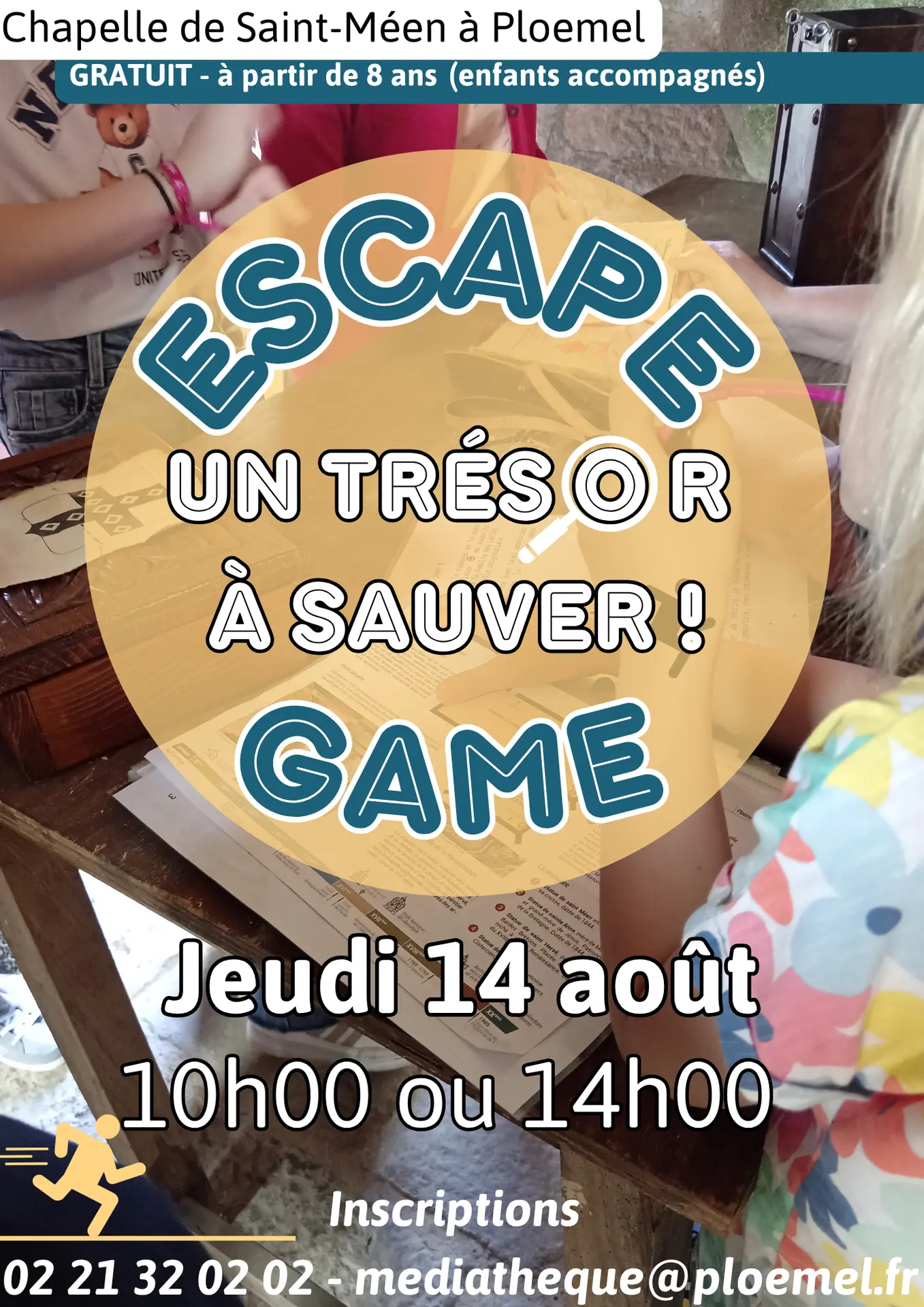Affiche escape game Saint-Méen