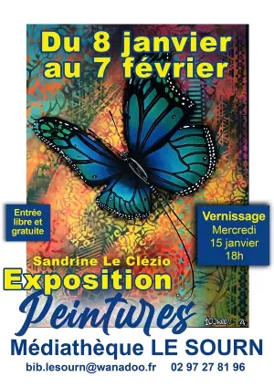 Exposition peintures S. LE CLEZIO