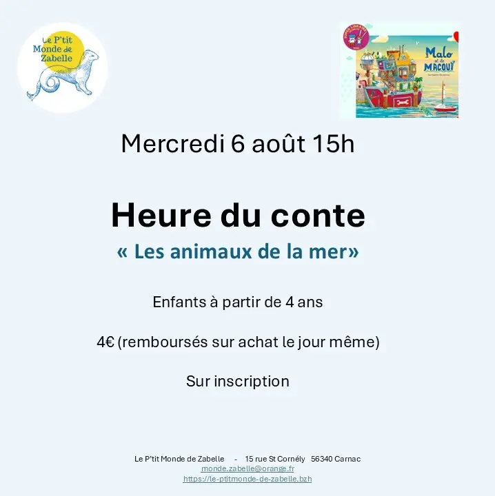 Heure conte 5 aout