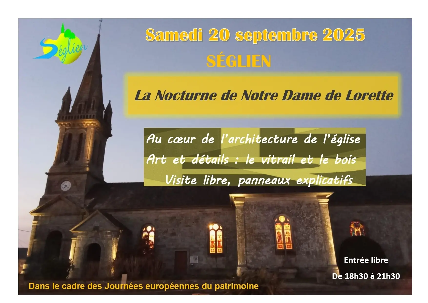 Nocturne église séglien