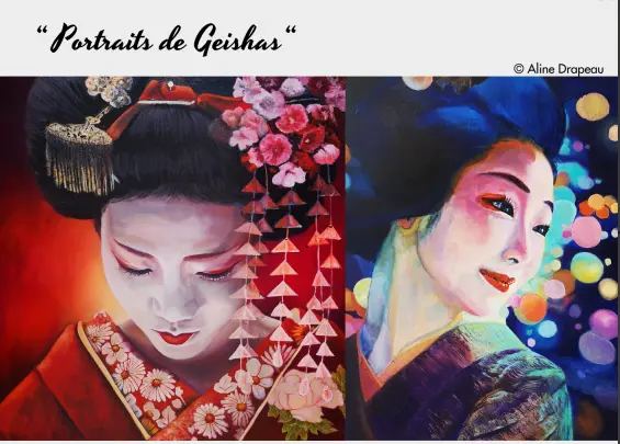 Portrait de geishas