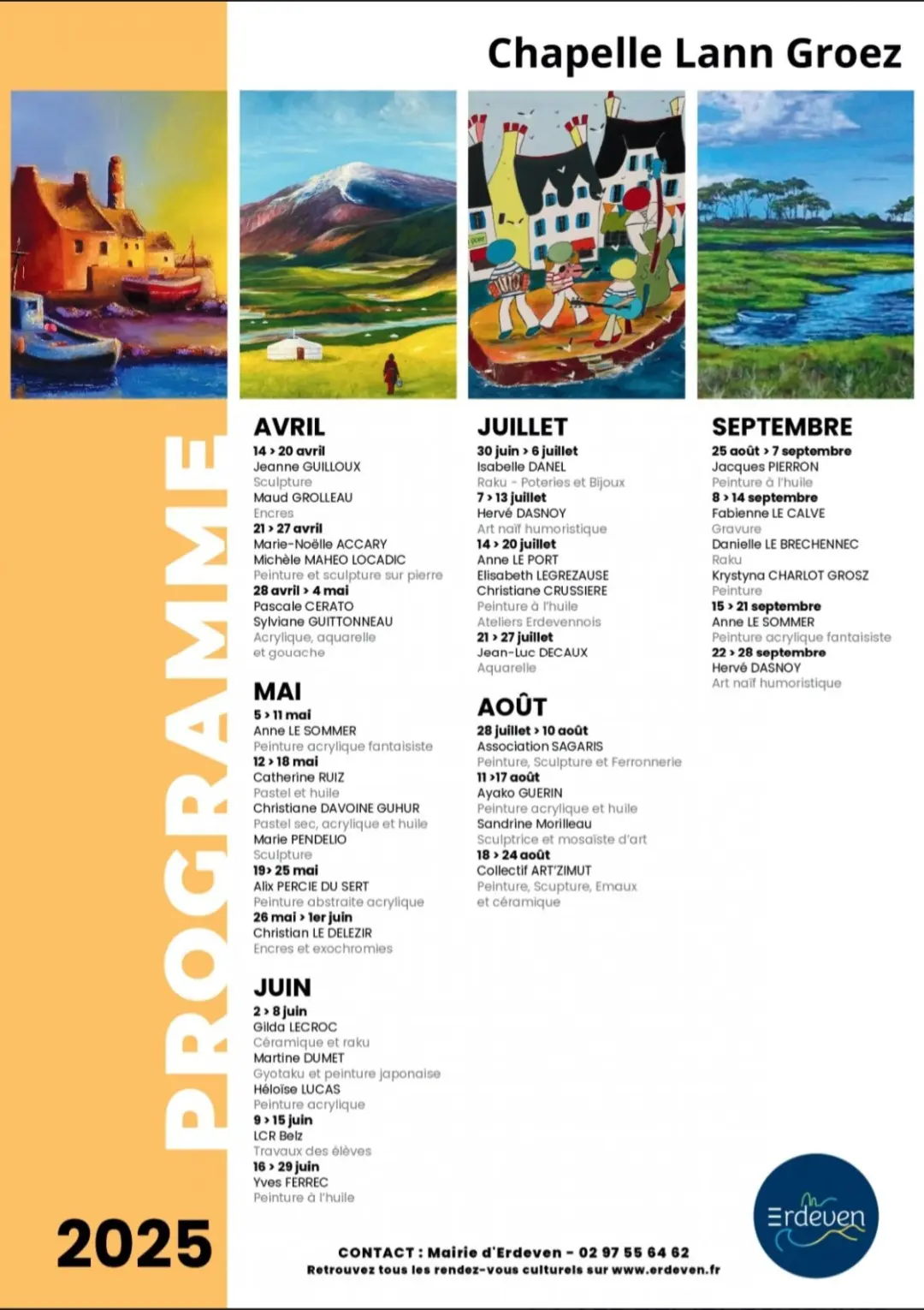 Expositions chapelle Lann-Groez