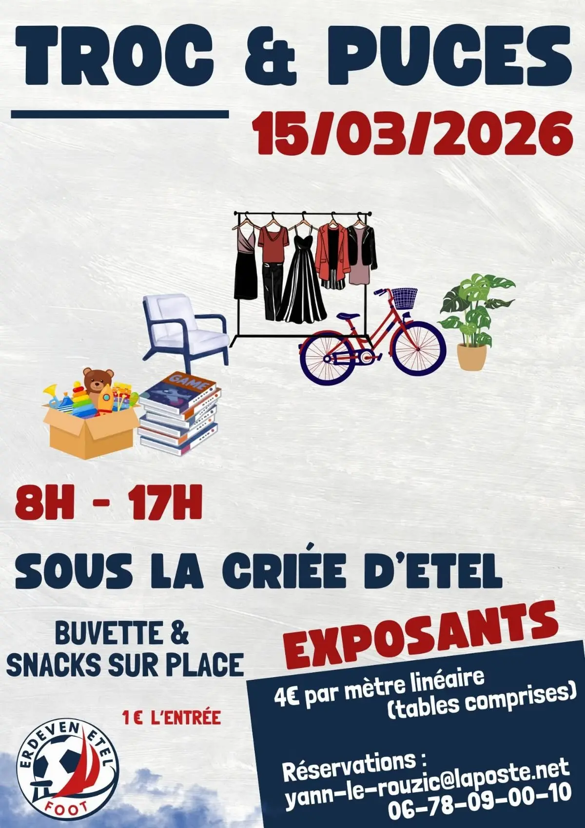 Troc et puces affiche