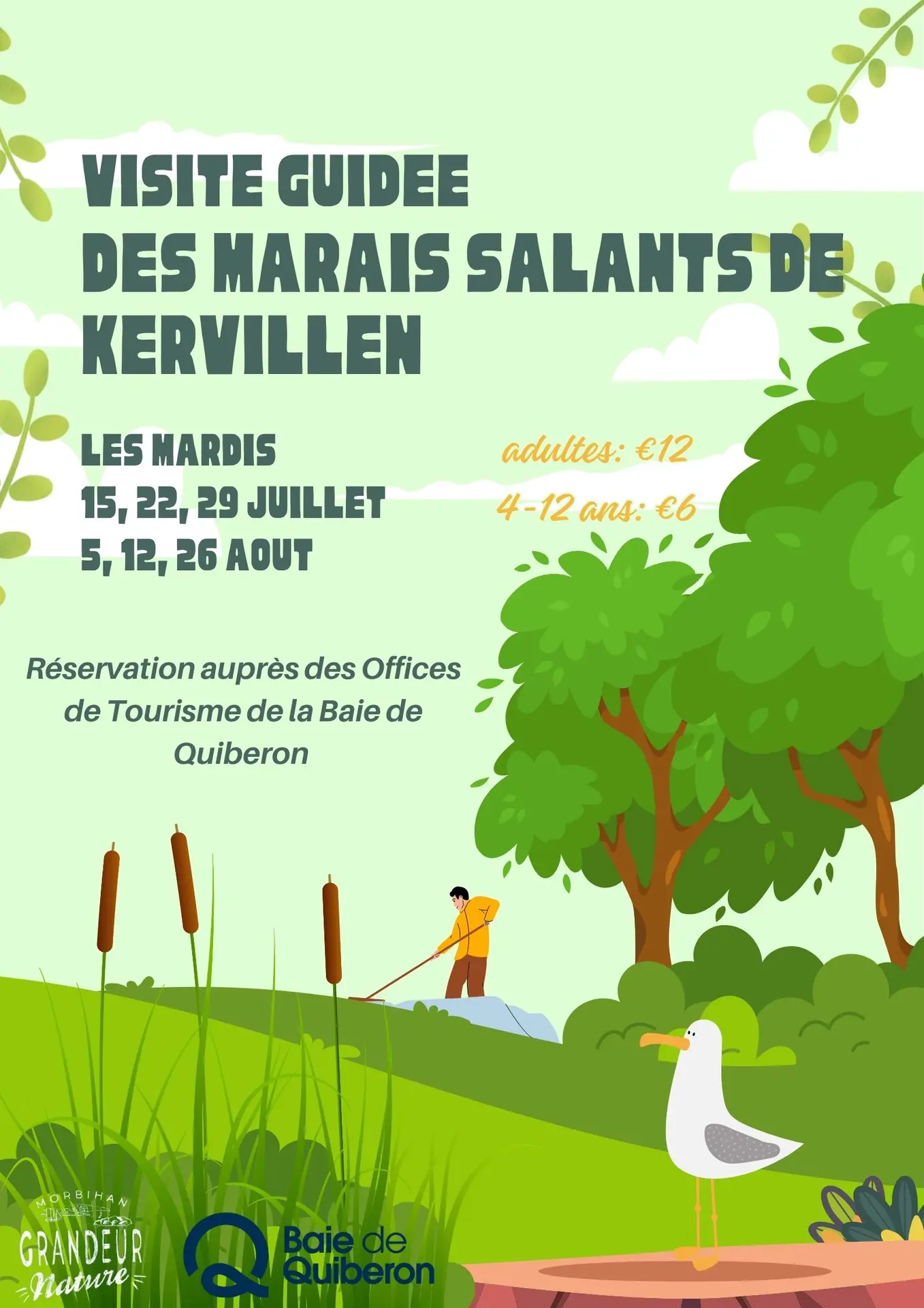 Visite guidée des marais salants de Kervillen