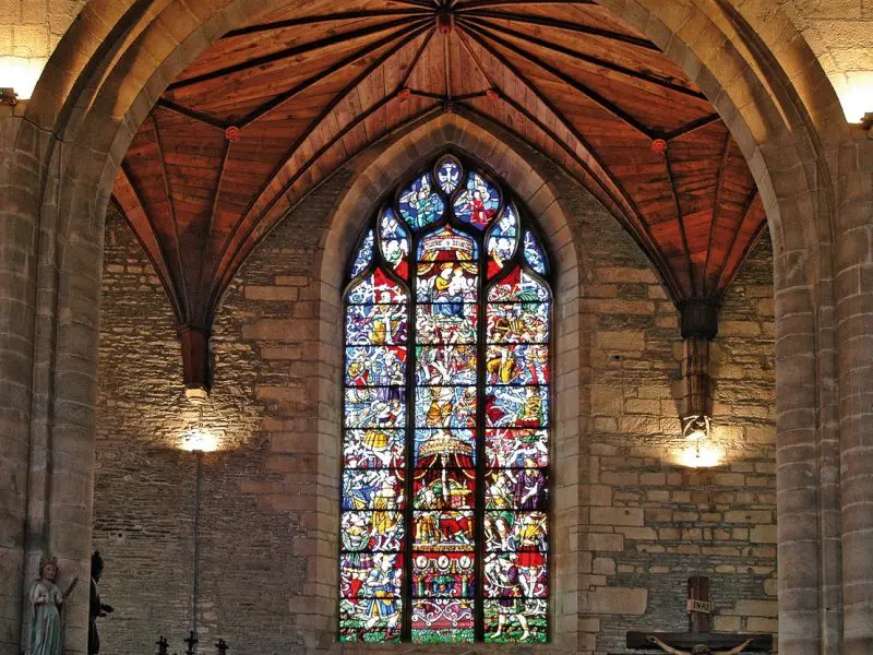 Vitrail - Arbre de Jessé - Eglise Saint Armel - Ploërmel - Bretagne