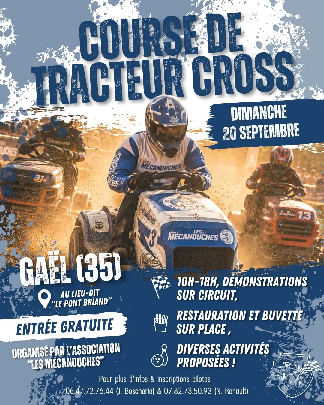 course de tracteur cross