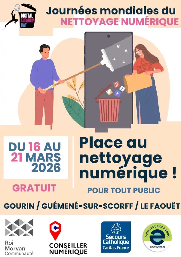 Affiche journées mondiales du nettoyage numérique
