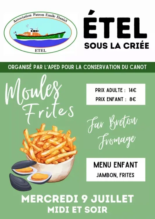 repas moules frites