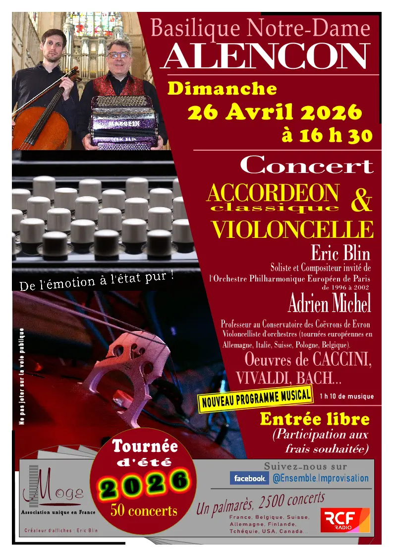26 avril 2026 Concert Basilique d'Alençon