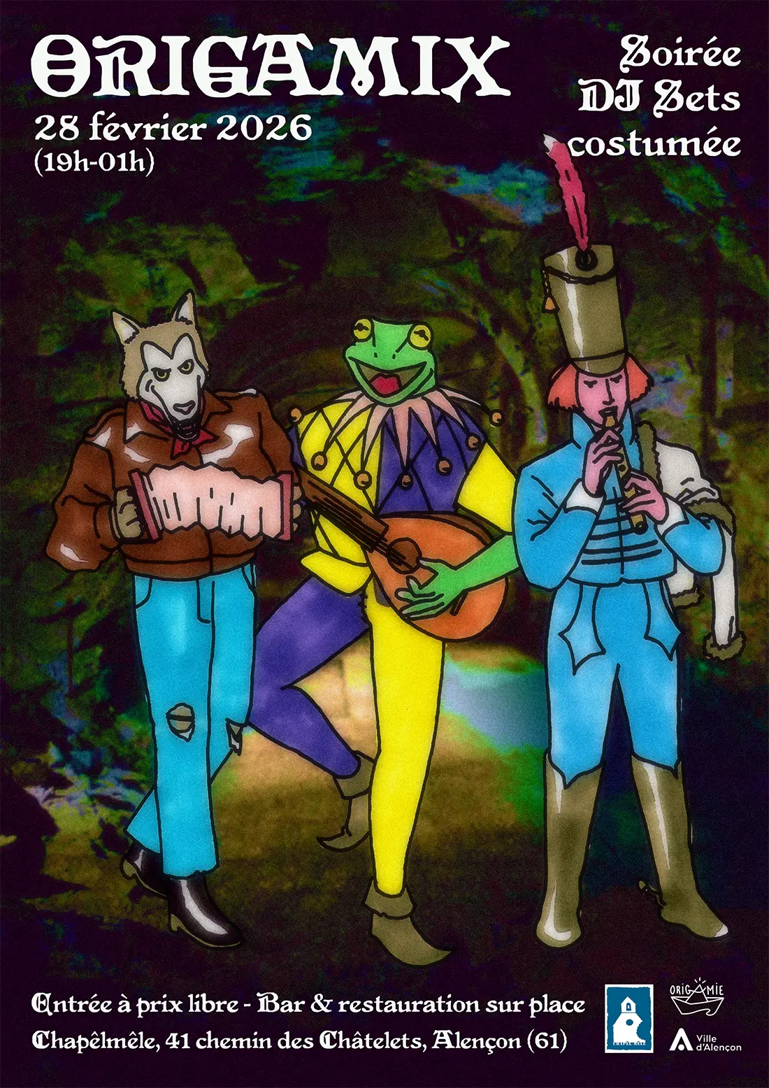 Samedi 28 février Soirée dansante origamix chapelmele