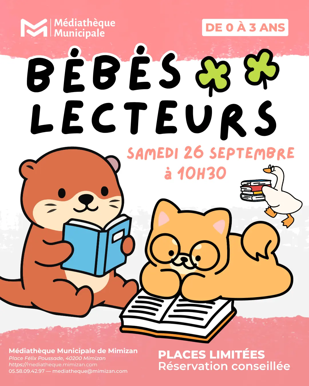 Bébés lecteurs septembre 2026