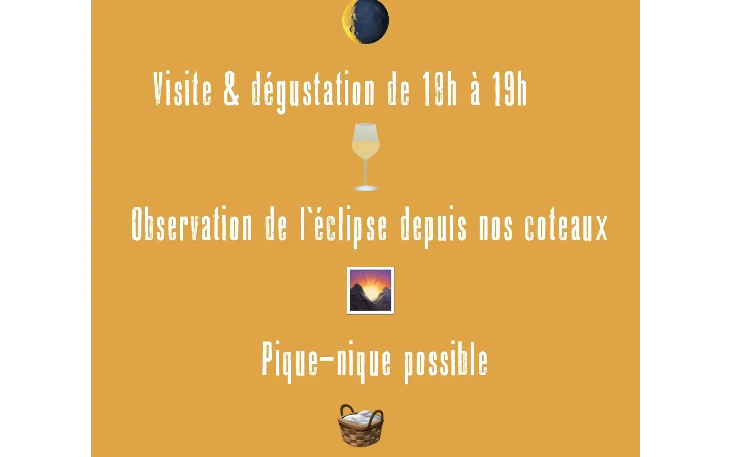 Eclipse de lune au Clos Lapeyre