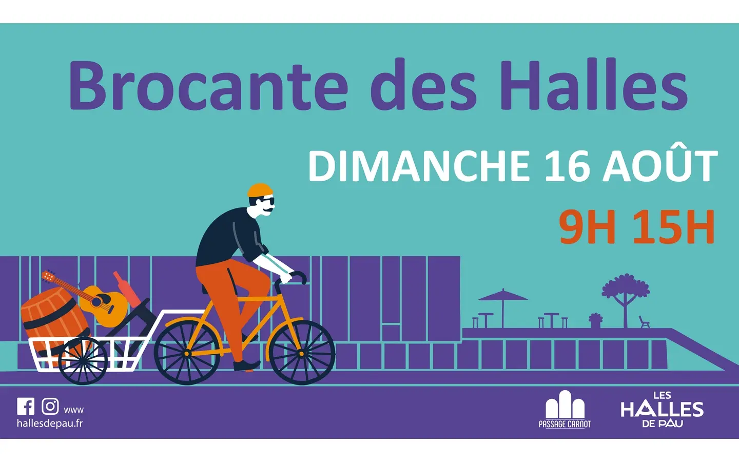 Visuel pour brocante aux Halles