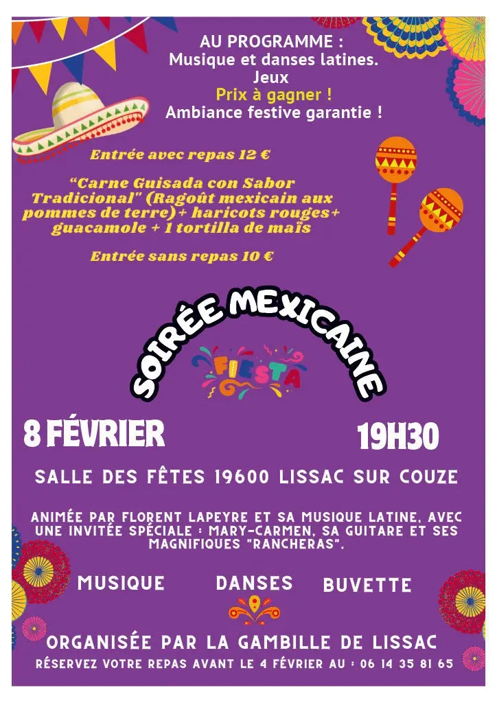 Soirée Mexicaine lissac