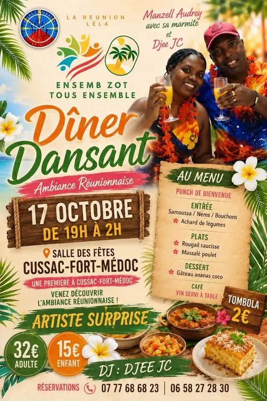 diner réunionais cussac