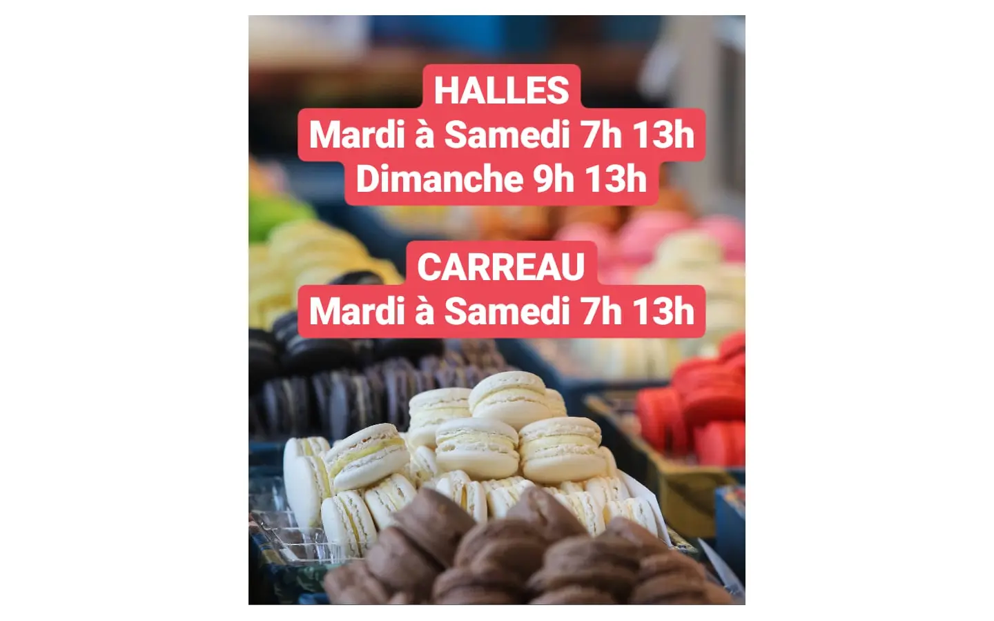 halles - Pau - horaires déconfinement