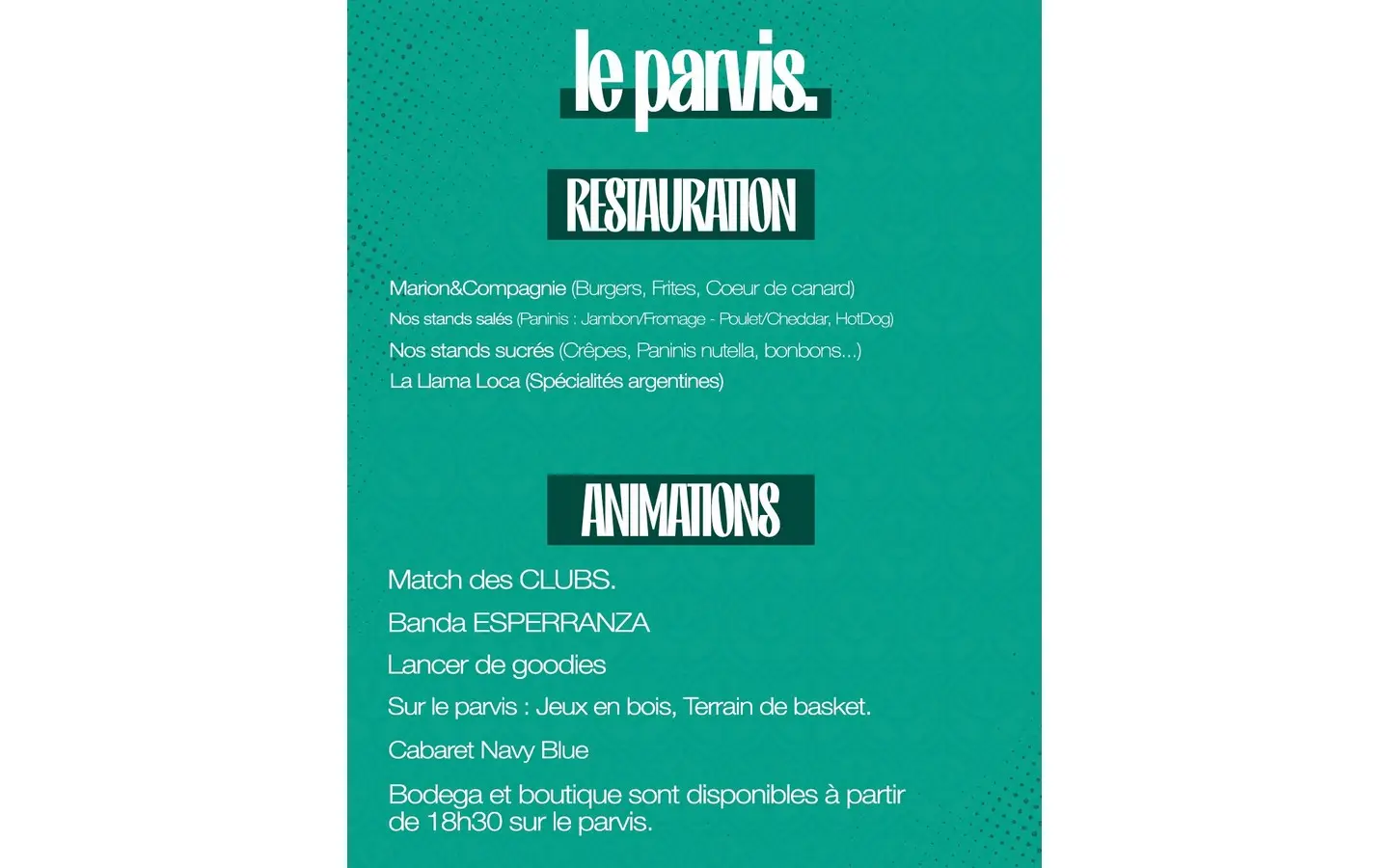 infos pratiques basket 1