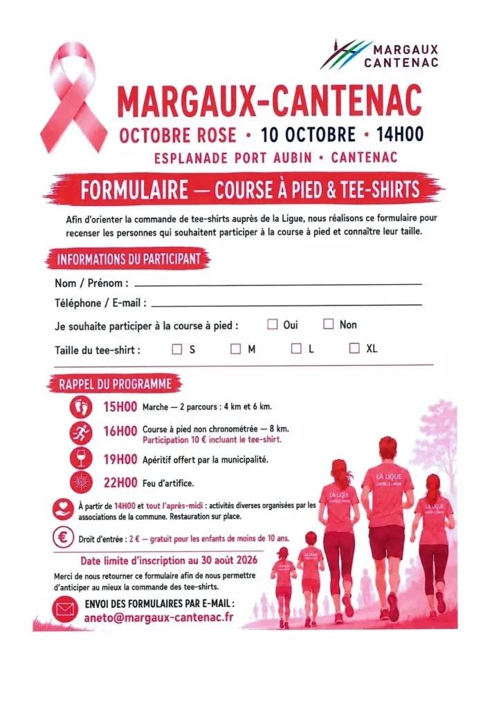 octobre rose margaux cantenac