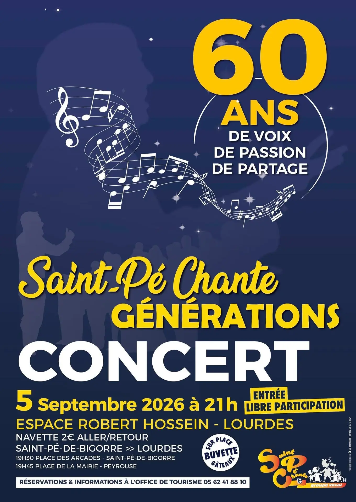 Saint Pé Chante à l'Espace Robert Hossein le 5 septembre 2026