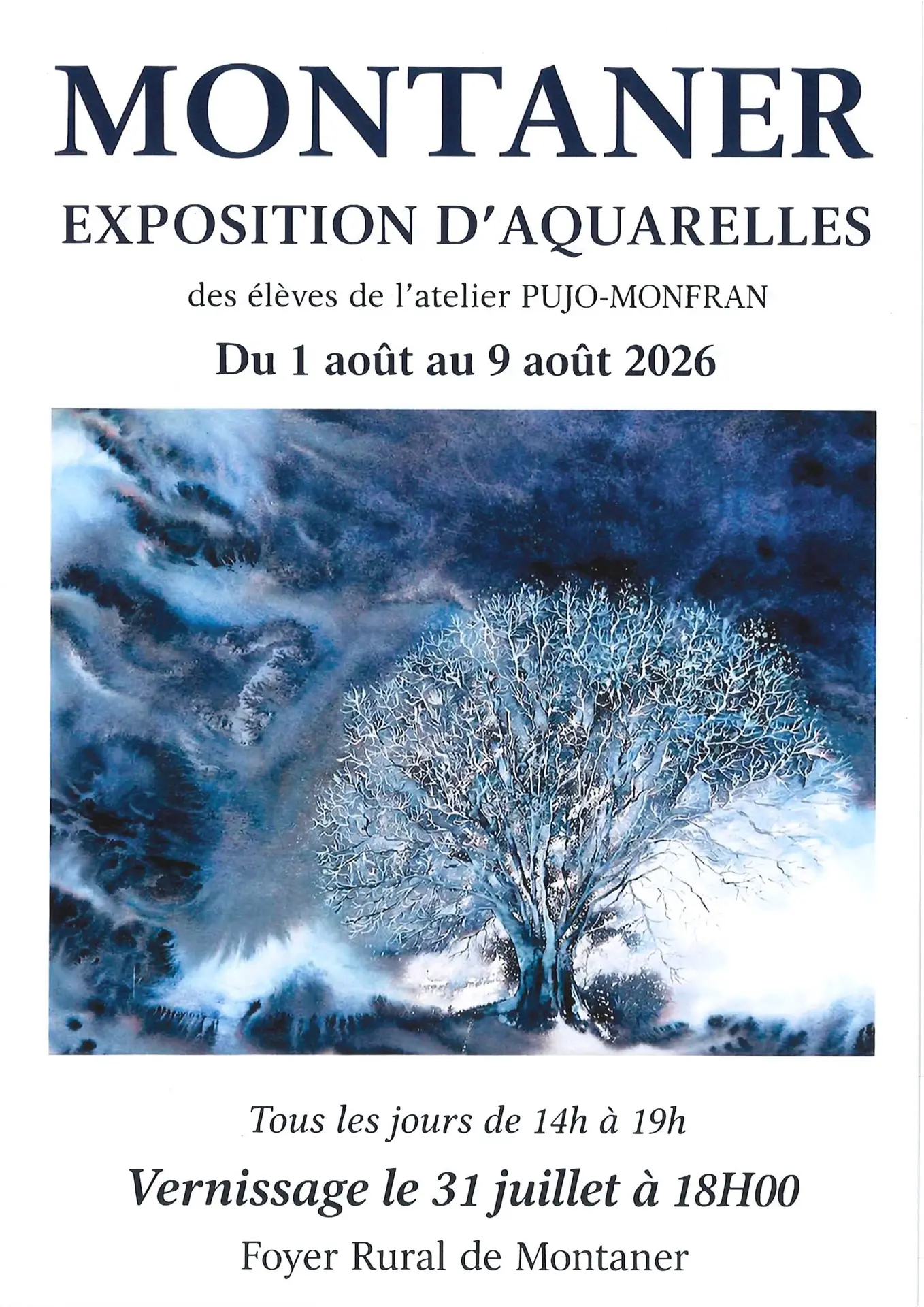 Exposition aquarelle Montaner