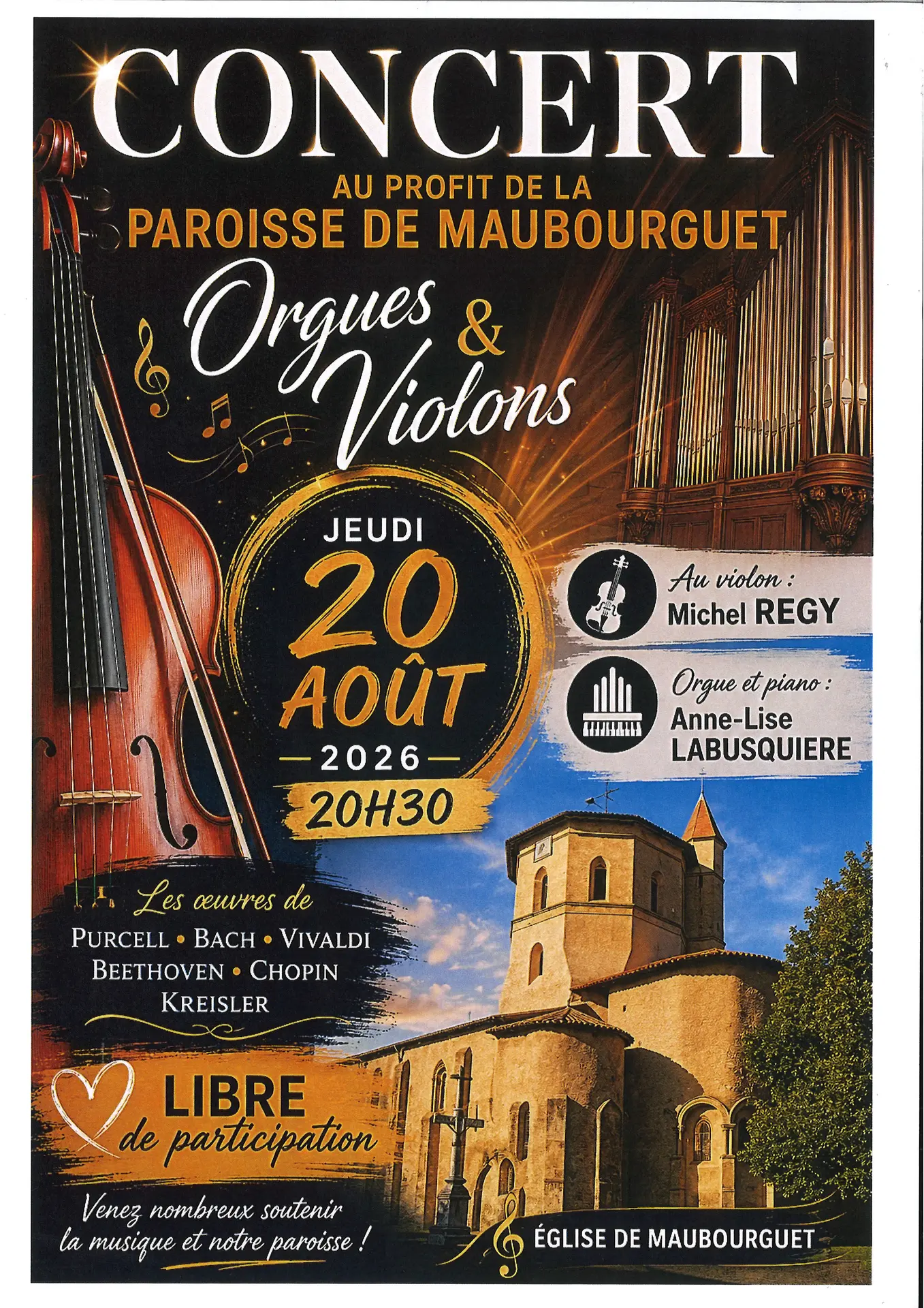 Concert orgue et violon