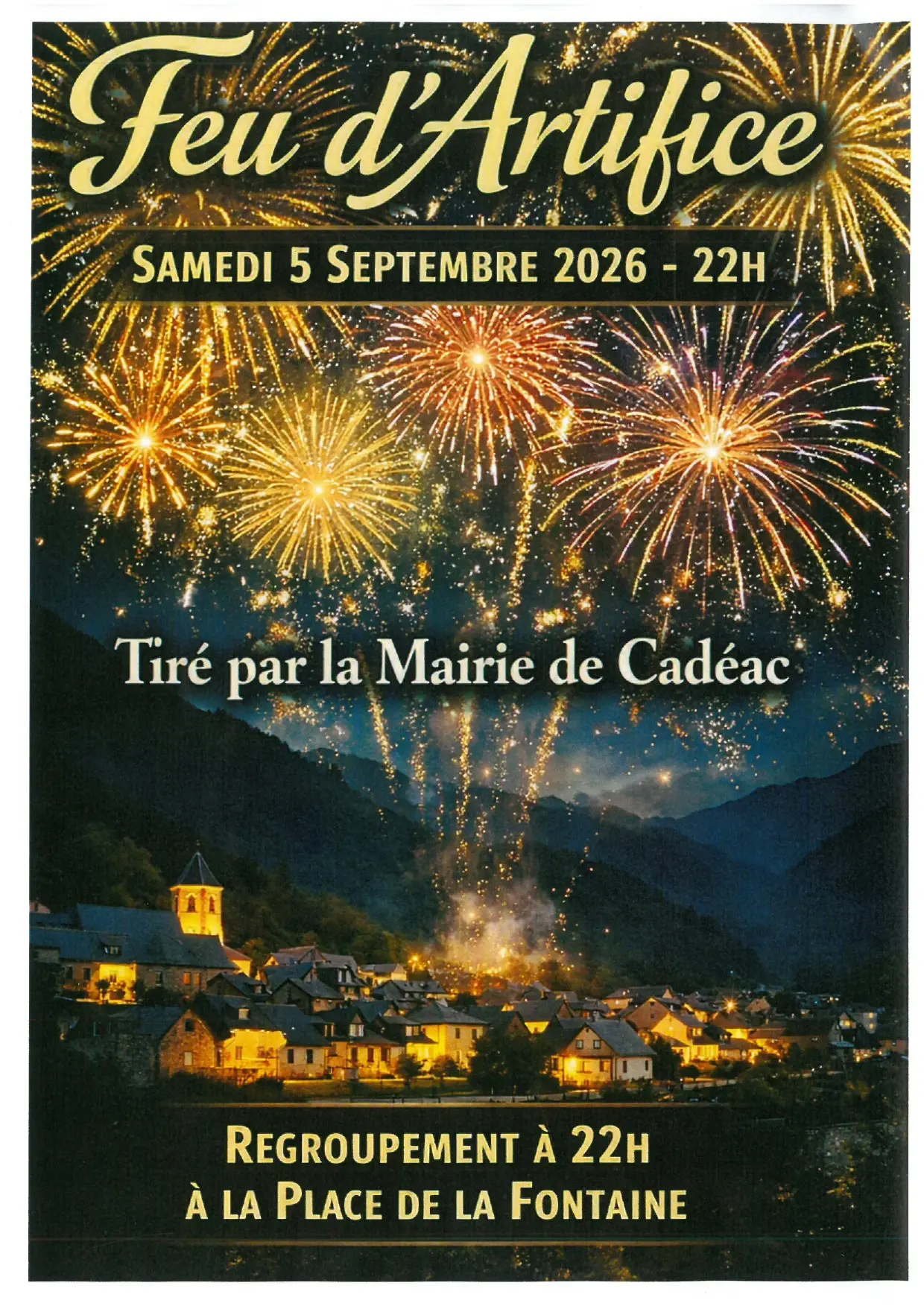 Feu d'artifice Cadéac