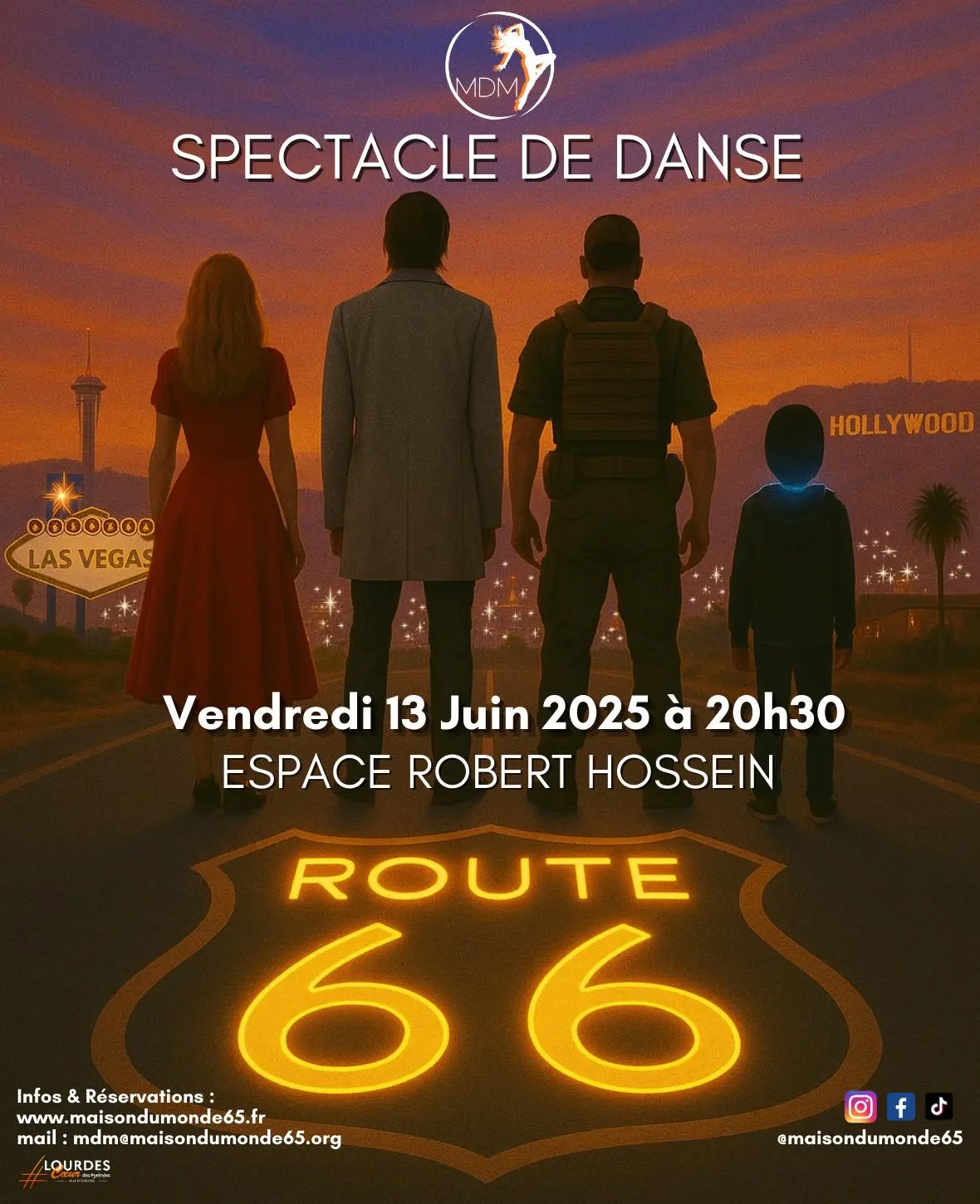 AFFICHE SPECTACLE ROUTE 66_13.06.2025