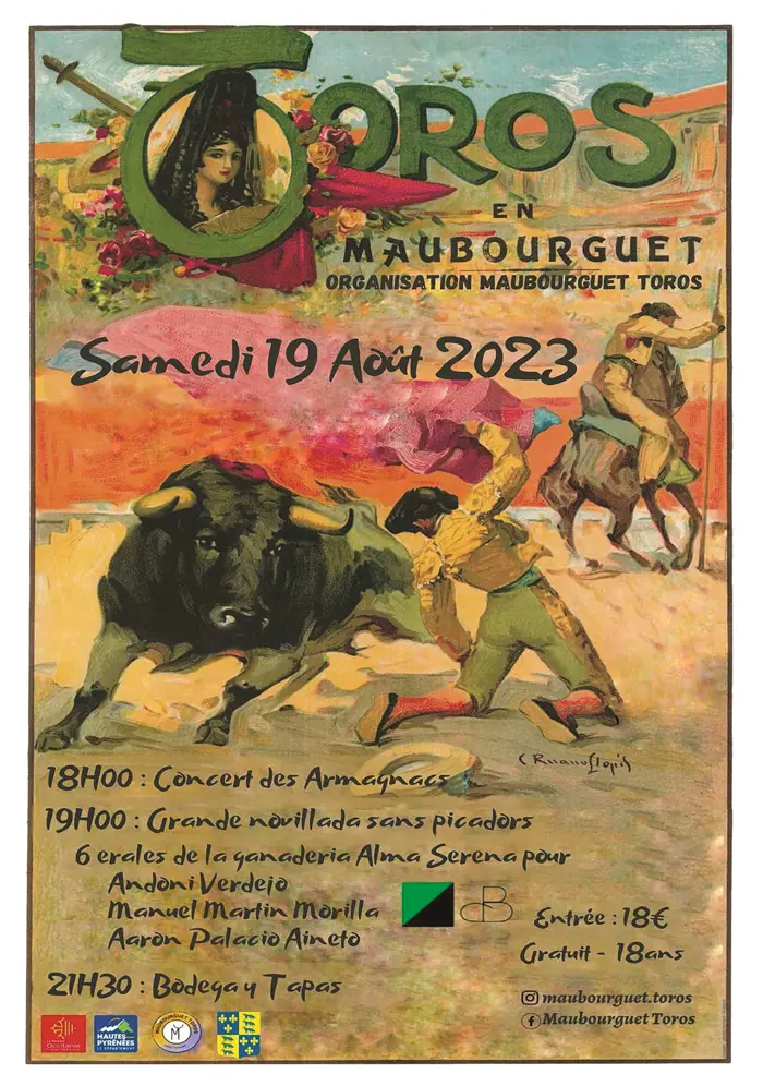 Affiche Novillada Maubourguet 2023