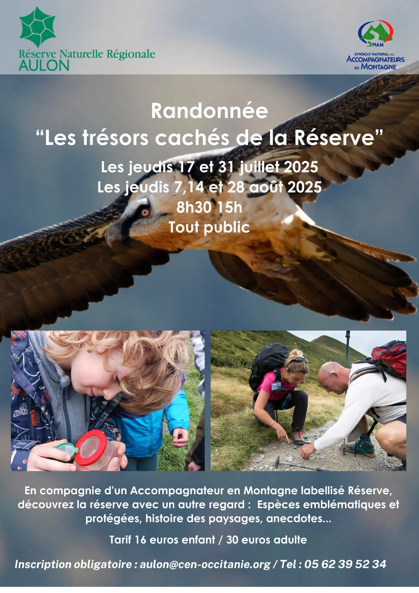 Découverte de la réserve avec un accompagnateur en montagne