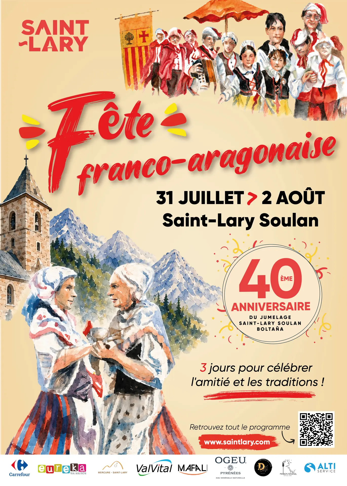 Affiche fête franco aragonaise