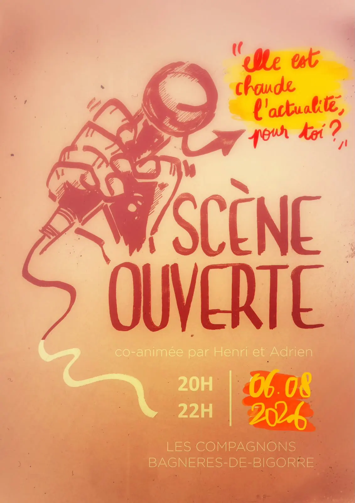 Affiche scène ouverte aout 2026