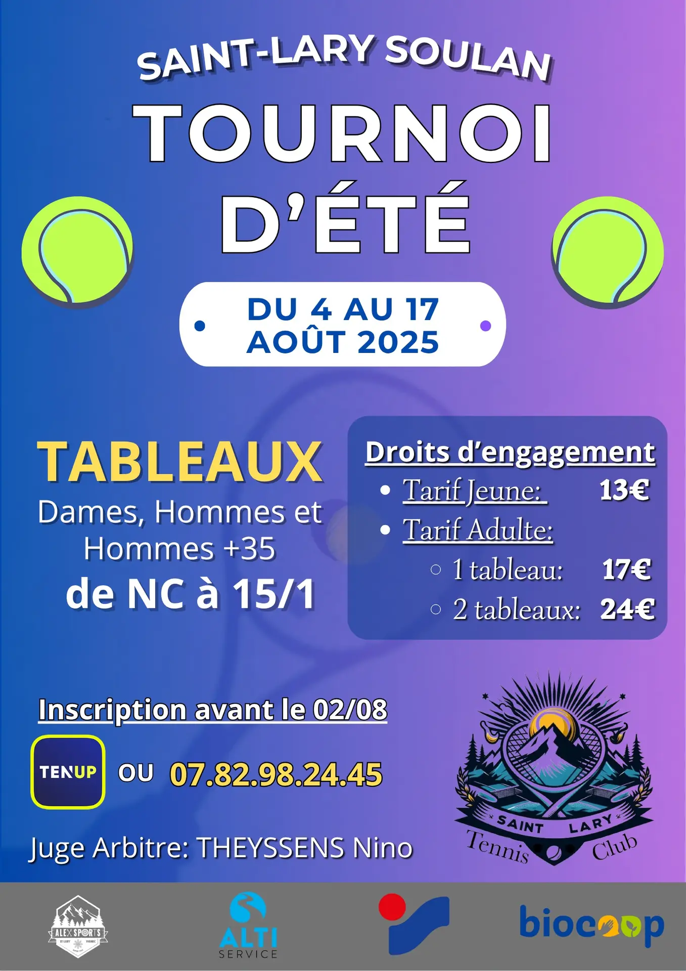 Affiche tournoi 25