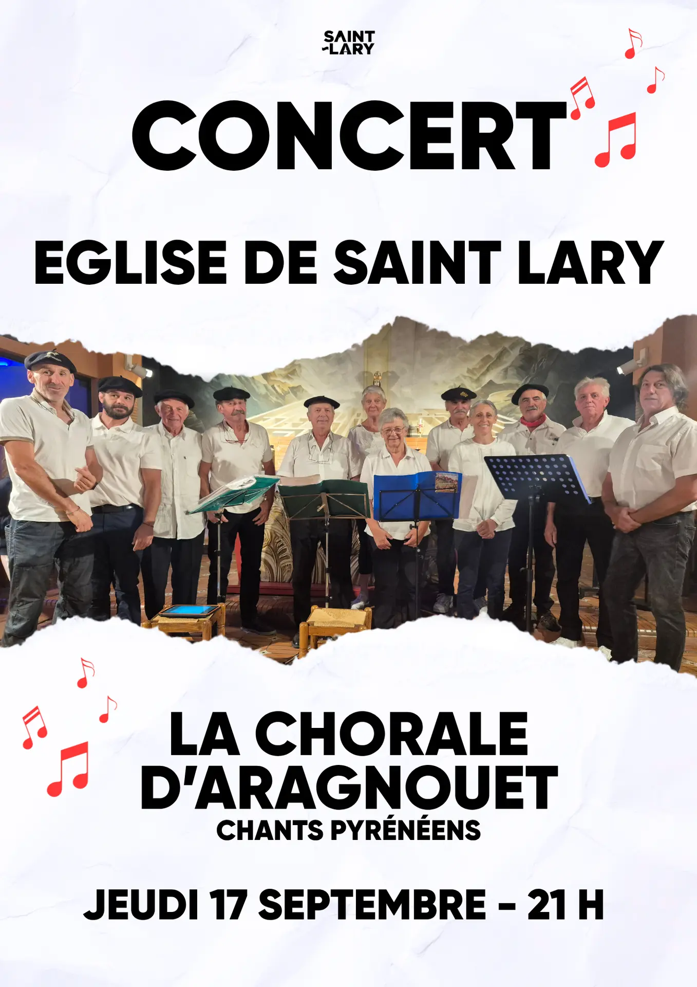 Affiches concerts 2026 église - Chorale Aragnouet