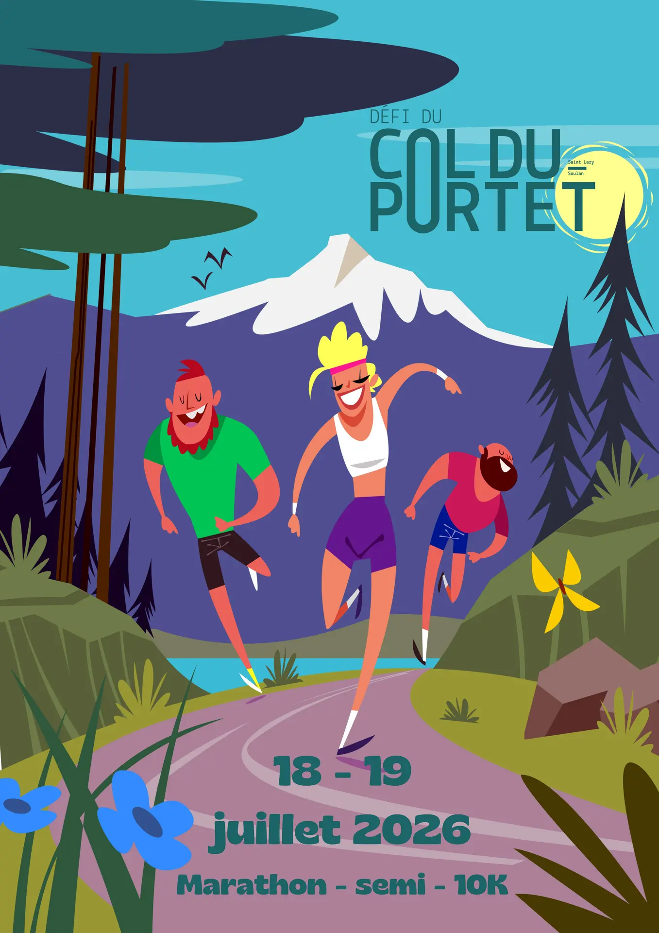 Affiche triathlon des pyrenees 2026 - 2