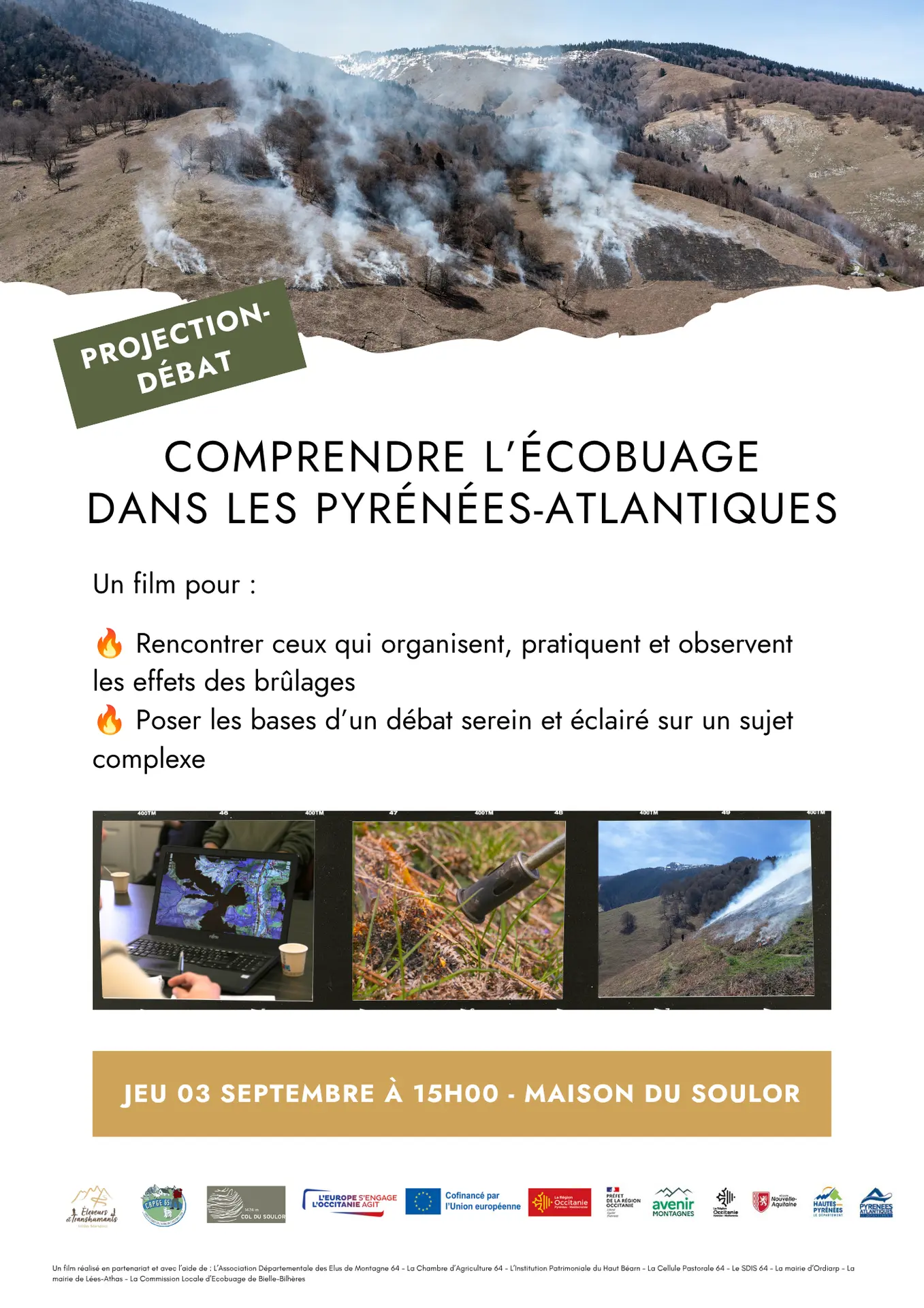 Affiche A4 - Comprendre l’écobuage dans les Pyrénées-Atlantiques - SOULOR