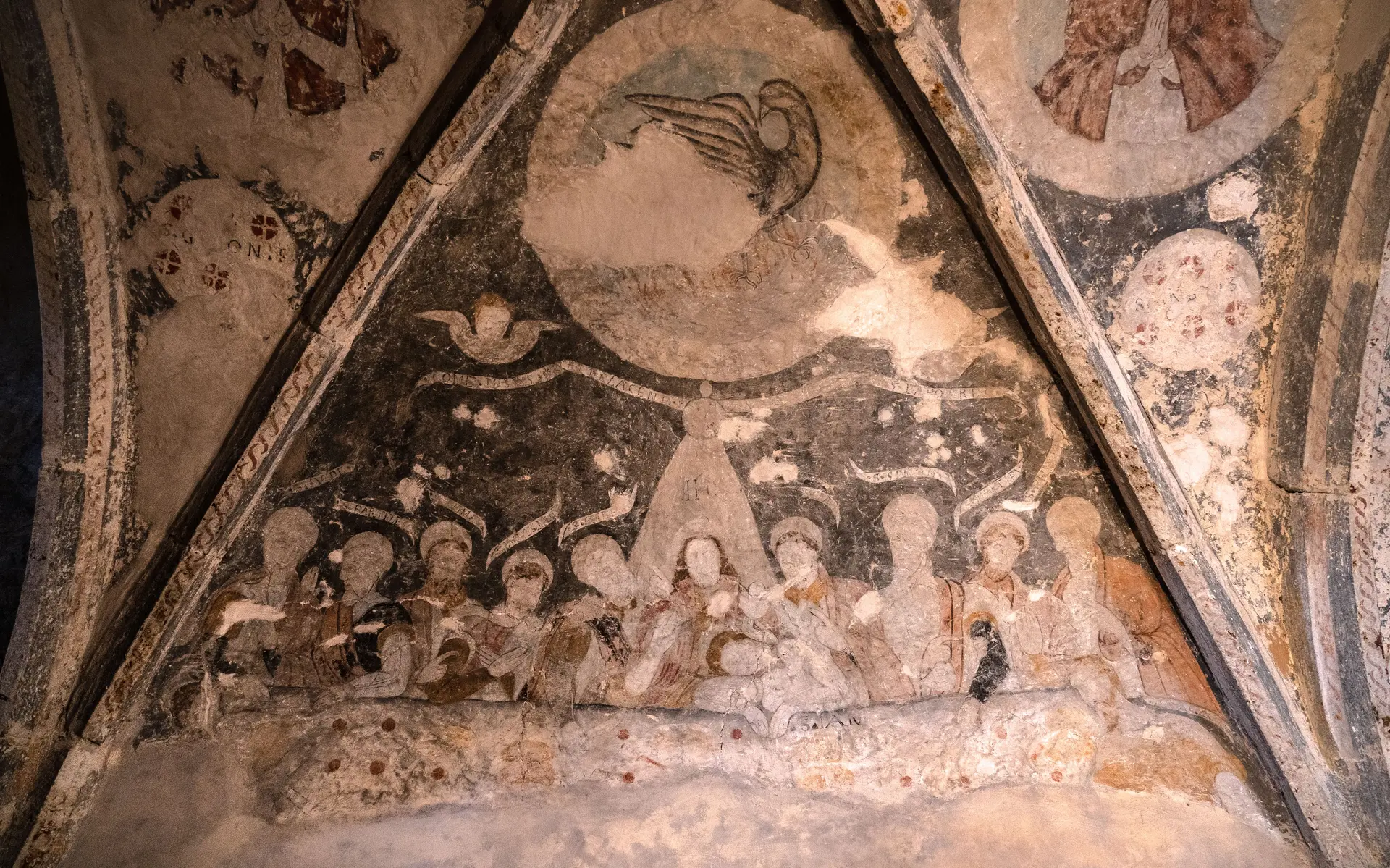 Peinture murale - église de Grailhen