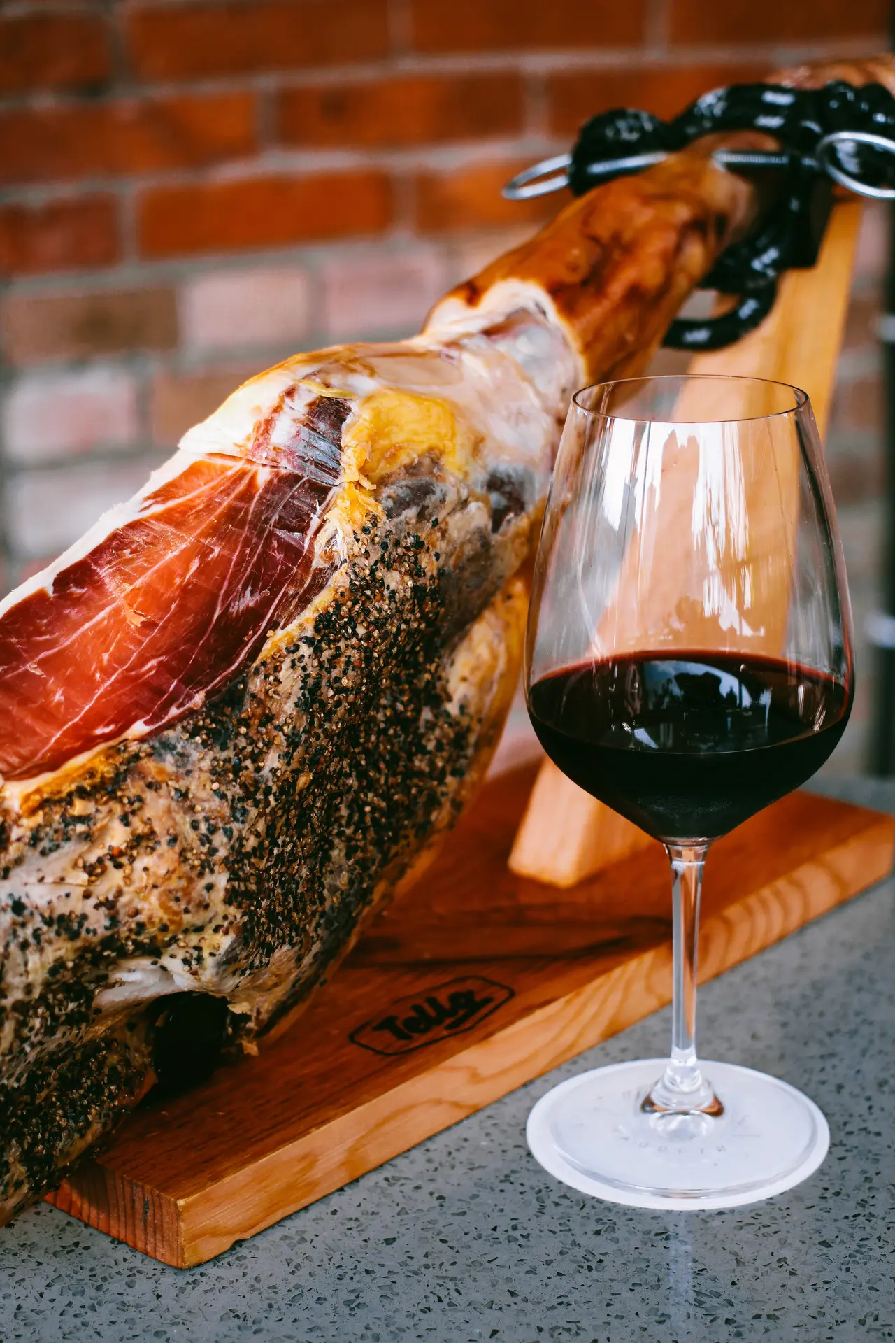 Jambon & vin rouge