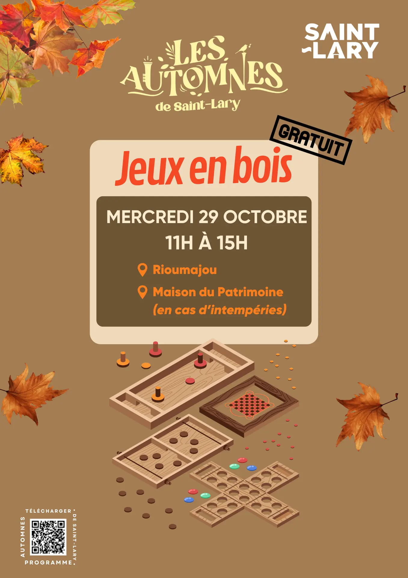Jeux en bois -Automnes - 1