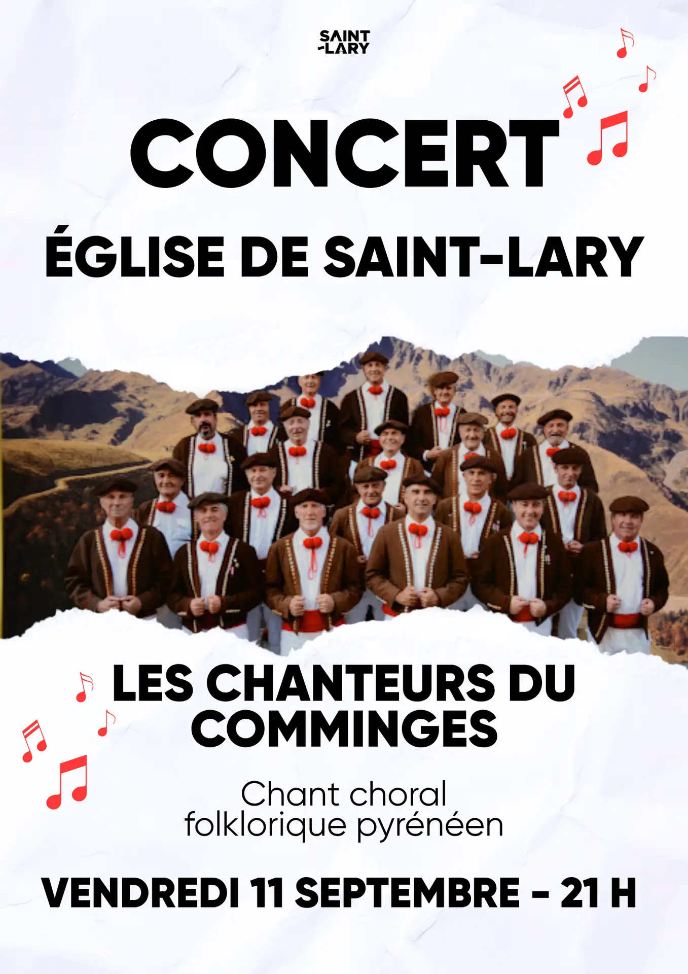Affiches concerts 2026 église - Les chanteurs du comminge
