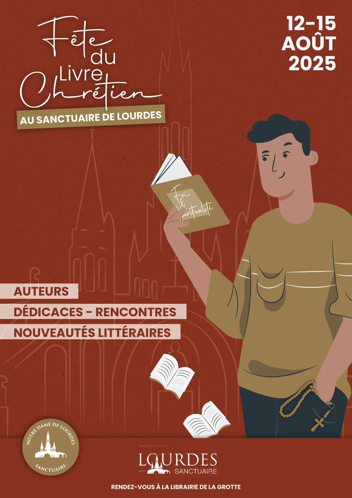 Lourdes Sanctuaire Fête du livre chrétien août 2025