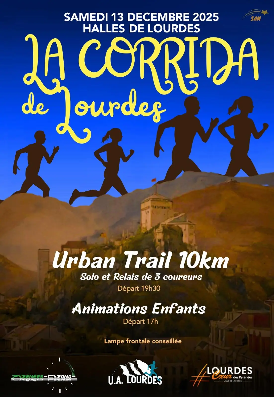 Lourdes corrida pédestre 13 décembre 2025