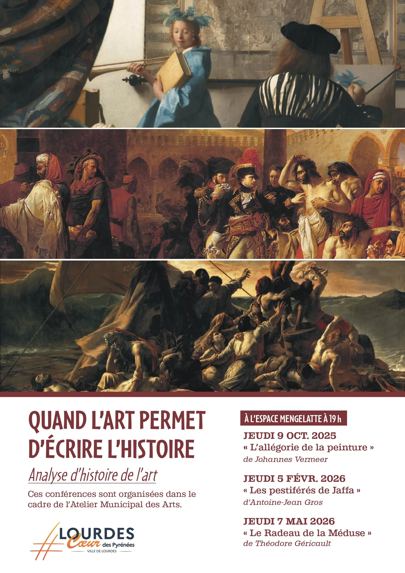 Lourdes espace Mengelatte conférence histoire de l'art octobre février mai