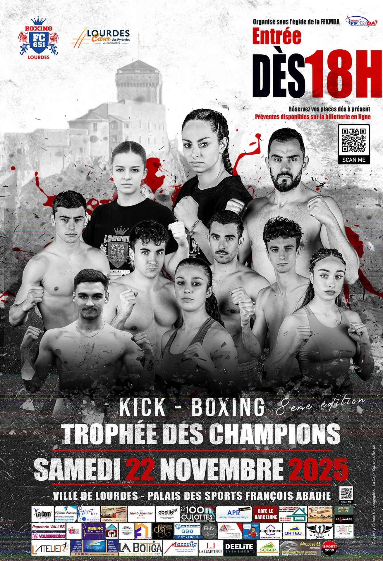 Lourdes palais des sports gala de boxe 22 novembre 2025