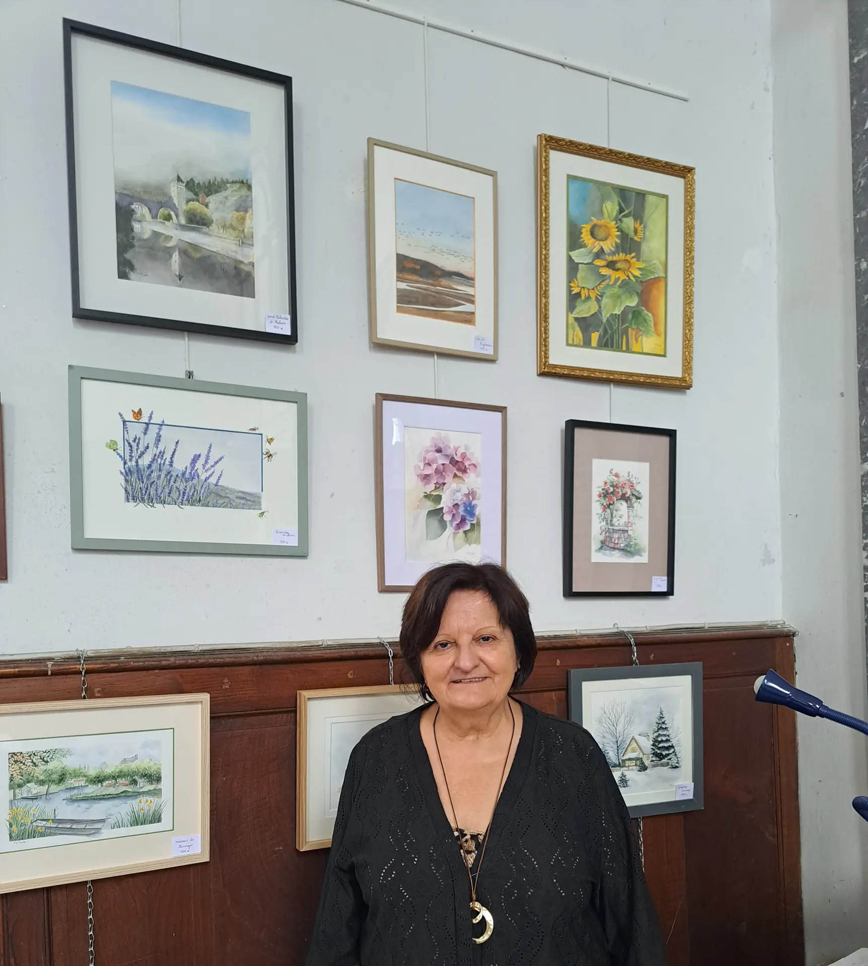 Mme Sylvette Labat Exposition Aquarelles Esparros